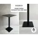Подстолье барное Shobick Company Manhattan One Bar лофт 110 см сталь черное