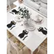 Салфетки на стол сервировочные прямоугольные JoyArty Кот-шкодник 32x46