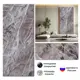 Панель ПВХ DePlast Гибкий мрамор Stone №9 глянцевый серо-коричневый 2800x1140x1мм 3.36м²