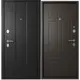 Входная дверь Эталон М-2 левый 205x96см цвет чёрный букле/венге