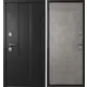 Входная дверь Эталон Термо-6 правый 205x86см цвет чёрный букле/бетон серый