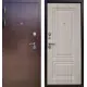 Входная дверь ЦСД Триумф Антик левый 205x96см цвет антик медь/дуб филадельфия