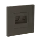 Розетка компьютерная двойная встраиваемая Iek Forte&Piano FP-K20-1-K03 RJ45 Cat 5E цвет серый