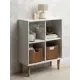 Стеллаж с полками Monofix 69x87x30 см ЛДСП цвет белый