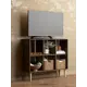 Стеллаж с полками Monofix 102.5x87x30 см ЛДСП цвет венге