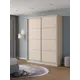 Шкаф-купе Клевер Атина с 2 дверями 240x190х58 см 6 полок ЛДСП цвет шамони светлый