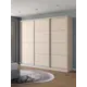 Шкаф-купе Клевер Атина с 3 дверями 240x270х65 см 9 полок ЛДСП цвет шамони светлый