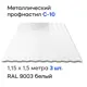 Профнастил металлический Ижторгметалл С10 1.5x1.15м 0.4мм цвет сигнально-белый 3шт