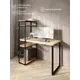 Стол письменный Solarius Loft 80x148x140 см металлические ножки цвет черный/натуральный
