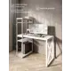 Стол письменный Solarius Loft 80x148x120 см металлические X-образными ножки цвет белый