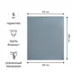 Штора рулонная блэкаут KREAFORTA Karelia 60x250 см синяя