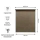 Штора рулонная блэкаут KREAFORTA Taiga 60x175 см бежевая
