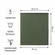 Штора рулонная блэкаут KREAFORTA Karelia 40x160 см зеленая