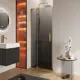 Душевая дверь Cezares SLIDER-B-1-80/90-GRIGIO-BORO 90 см цвет профиля золотистый стекло тонированное