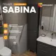 Пенал в ванную напольный Moduleasy Sabina Ц0000040124 190x40 см цвет графит/дуб Вотан