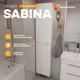 Пенал в ванную напольный Moduleasy Sabina Ц0000040125 190x40 см цвет белый/дуб Вотан