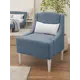 Кресло Monofix Лотти №22 59x80x54 см ткань цвет серо-голубой