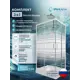 Душевой уголок Doccia Standart Com/dc0000064851/wm0074 прямоугольник с поддоном 120х80см профиль белый эффект стекла прозрачный