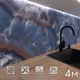 Стеновая панель глянцевая Фартукофф ФФ-528 400x60x0.1 см ПВХ цвет белый/синий/серый/коричневый
