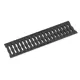 Решетка лотка пластиковая Aquastok DN100 А15 500x136x15мм черный