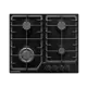 Газовая варочная панель Kuppersberg FS 66 B 58 см 4 конфорки цвет черный
