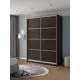 Шкаф-купе Клевер Атина с 2 дверями 240x180х45 см 6 полок ЛДСП цвет венге