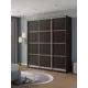 Шкаф-купе Клевер Атина с 3 дверями 240x220х45 см 9 полок ЛДСП цвет венге