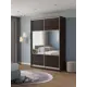 Шкаф-купе Клевер Атина с 2 дверями 240x160х45 см 6 полок ЛДСП цвет венге комбинированный