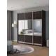 Шкаф-купе Клевер Атина с 3 дверями 240x210х45 см 9 полок ЛДСП цвет венге комбинированный