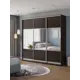 Шкаф-купе Клевер Атина с 3 дверями 240x230х45 см 9 полок ЛДСП цвет венге комбинированный