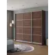 Шкаф-купе Клевер Атина с 3 дверями 240x230х45 см 9 полок ЛДСП цвет шамони темный