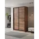 Шкаф-купе Клевер Атина с 2 дверями 240x120х45 см 6 полок ЛДСП цвет дуб крафт табак