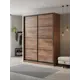 Шкаф-купе Клевер Атина с 2 дверями 240x170х45 см 6 полок ЛДСП цвет дуб крафт табак