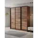 Шкаф-купе Клевер Атина с 3 дверями 240x220х45 см 9 полок ЛДСП цвет дуб крафт табак