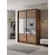Шкаф-купе Клевер Атина с 2 дверями 240x150х45 см 6 полок ЛДСП цвет дуб крафт табак комбинированный