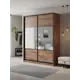 Шкаф-купе Клевер Атина с 2 дверями 240x170х45 см 6 полок ЛДСП цвет дуб крафт табак комбинированный