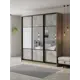 Шкаф-купе Клевер Атина с 3 дверями 240x220х50 см 9 полок ЛДСП цвет дуб крафт серый комбинированный/бетон серый