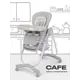 Стул для кормления Rant Café 55x107x28 см цвет стальной серый