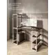 Стол письменный Solarius Loft 80x148x140 см сталь и дерево цвет белый/темный дуб