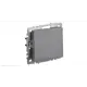 Выключатель проходной встраиваемый Iek Brite BR-V12-1-10-K46 1 клавиша с подсветкой цвет сталь