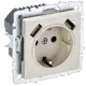 Розетка USB встраиваемая Iek Brite BR-R14-16-U21-D31-K10 с заземлением цвет бежевый