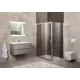 Душевой уголок Belbagno UNIQUE-AH-1-110/125-80-C-Cr прямоугольник 110x80см хромированный профиль эффект стекла прозрачный