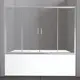 Ширма на ванну BelBagno UNIQUE-VF-2-150/180-140-C-Cr 140x150см