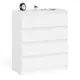Комод СВК Мори МК800.4 4 ящика 80х41х94 см ЛДСП цвет белый