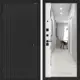 Входная дверь Лабиринт Бункер 06 левый 205x88см цвет черный кварц/белый софт с зеркалом Панорама