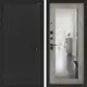 Входная дверь Лабиринт Бункер 06 левый 205x88см цвет черный кварц/бетон серый с зеркалом П18