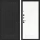 Входная дверь Лабиринт Бункер 06 левый 205x88см цвет черный кварц/белое дерево П05