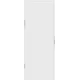 Дверь межкомнатная глухая Invisible Opt 90x200 см правая алюминий цвет белый