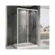 Душевой уголок Abber Sonnenstrand 613494 прямоугольный 80x120см серебристый блеск профиль эффект стекла прозрачный