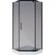 Душевой уголок Niagara Eco 555964 пятиугольный 89.5x89.5см черный профиль эффект стекла тонированный